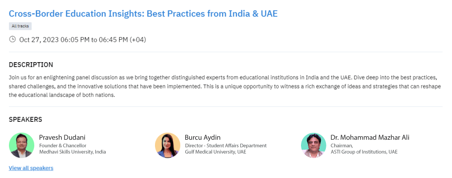 Dubai Education Events